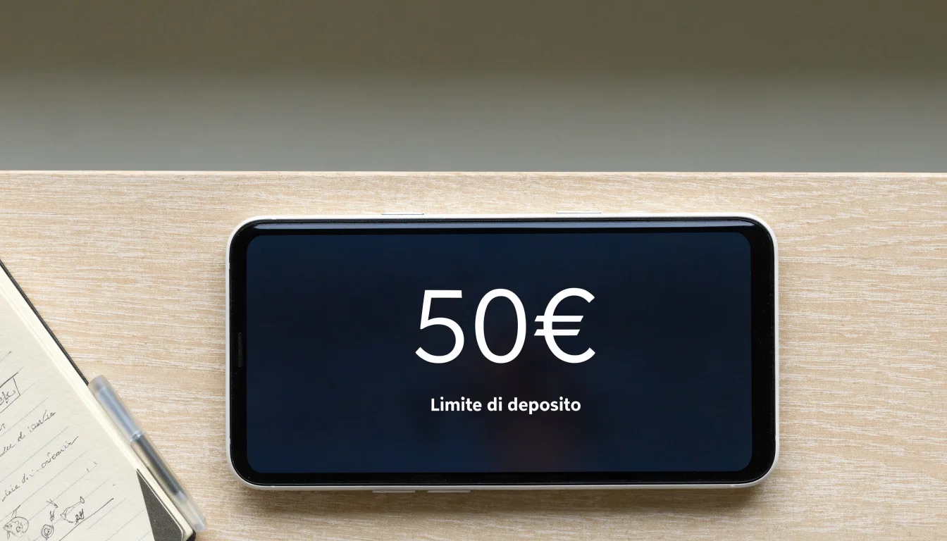 Un foglio di concessione in carta con un timbro rosso, appoggiato su una scrivania di legno accanto a una penna